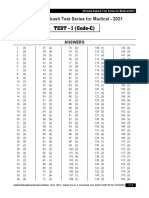 Solutions - AIATS Medical-2021 (XI Studying) - Test-01 - (Code-C & D) - 06!10!2019