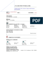 Calcul Des Structures Acier: Norme: Type D'Analyse