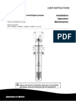 User Instructions: Installation Operation Maintenance