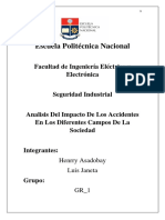 Impacto Accidentes en Los Diferentes Campos de La Sociedad