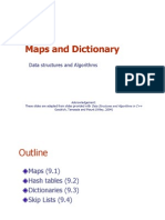 Maps and Dictionary: Data Structures and Algorithms