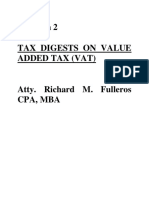 Tax Digests On Tax 2