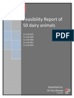 Feasibility Report of 50 Dairy Animals: 11-Arid-973 11-Arid-949 11-Arid-950 11-Arid-951 11-Arid-953