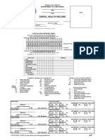 Dental Health Record: Department of Education