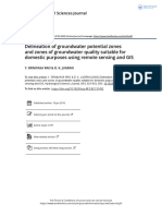 Delineation of Groundwater Potential Zones and Zones of Groundwater Quality Suitable For Domestic Purposes Using Remote Sensing and GIS PDF