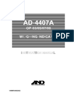 OP-03/05/07/08 Weighing Indicator: Instruction Manual Instruction Manual