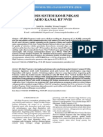 Analisis Sistem Komunikasi Radio Kanal HF Nvis: Jurnal Informatika Dan Komputer (Jiko)