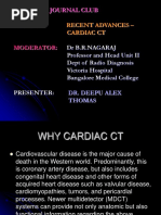 Topic: Recent Advances - Cardiac CT: Journal Club