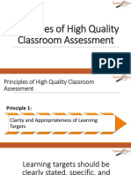 2 Principles of High Quality Classroom Assessment