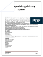 Sublingual Drug Delivery System