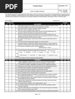 Work at Height Checklist