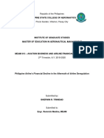 Philippine Airline's Financial Decline in The Aftermath of Airline Deregulation