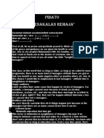 Pidato Bahasa Inggris 1