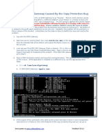 Resolve Missing Gateway Caused by The Copy Protection Bug