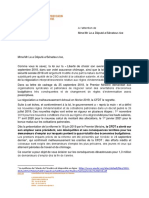 Assurance Chômage, Le Droit D'alerte de La CFDT Aux Parlementaires