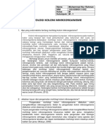 Praktikum Biologi Dasar Bab 3 Morfologi Koloni Mikroorganisme