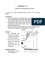 05 A 1pg Determination of Acceleration Due To Gravity