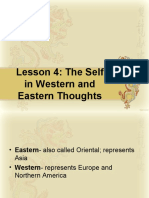 The Self in Western and Eastern Thought