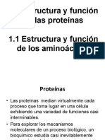 1.1 Estructura y Función de Los Aminoácidos