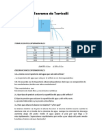 Teorema de Torricelli Laboratorio