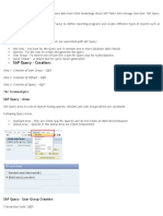 Sap Query Basics