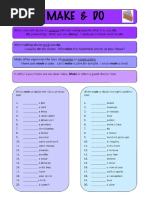 Collocations With Make and Do