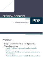 Decision Sciences: Dr. Endang Chumaidiyah