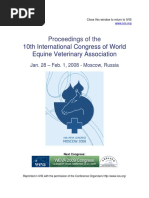 10th International Congress of World Equine Veterinary Association