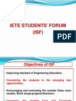 Iete Students' Forum (ISF)