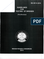 IRC SP 51-2015 Guidelines For Load Testing of Bridge PDF