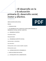 Tema 8 - El Desarrollo en La Edad de La Educación Primaria