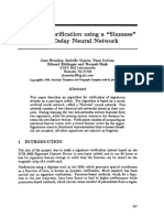 Signature Verification Using A "Siamese" Time Delay Neural Network