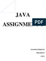 Java Assignment