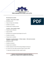 Procedimento para Locação de Imóvel