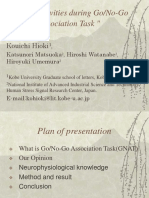 " Brain Activities During Go/No-Go Association Task ": Kouichi Hioki