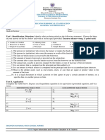 Exam General Mathematics Second Quarter