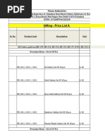 Venus Gifting Cataloge Part-A - Price List