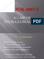 A Case of Thyroglossal Cyst