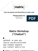 Matrix Nio Workshop For Pycon