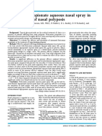 Fluticasone Propionate Aqueous Nasal Spray in The Treatment of Nasal Polyposis