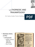 Orthopaedic and Traumatology: Dr. Sukry Asdar Putra Hasibuan, SP - OT