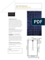 REC SCM Solar Panels Specs