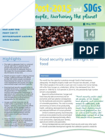 Highlights Food Security and The Right To Food: Themes