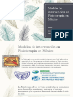 Modelo de Intervención en Fisioterapia en México: M.D.P. Maria Deyanira Osorio Garnica