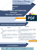 Department of Computer Science and Engineering Welcomes NBA Expert Committee