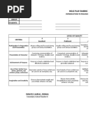 Rubric - Philo Performance Task