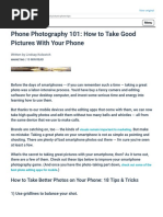 How To Take Good Pictures With Your Phone