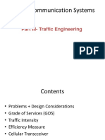 Mobile Communication Systems: Part III-Traffic Engineering