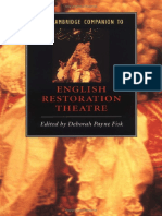 Cambridge Companion To Restoration-Theatre