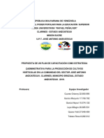 PROPUESTA DE UN PLAN DE CAPACITACIÓN COMO ESTRATEGIA ADMINISTRATIVA PARA LA PRODUCCIÓN DE CULTIVOS HORTICOLAS EN LA COMUNIDAD DEL SECTOR JOSÉ ANTONIO ANZOÁTEGUI I. CLARINES, MUNICIPIO BRUZUAL, ESTADO ANZOÁTEGUI.  2019.ris